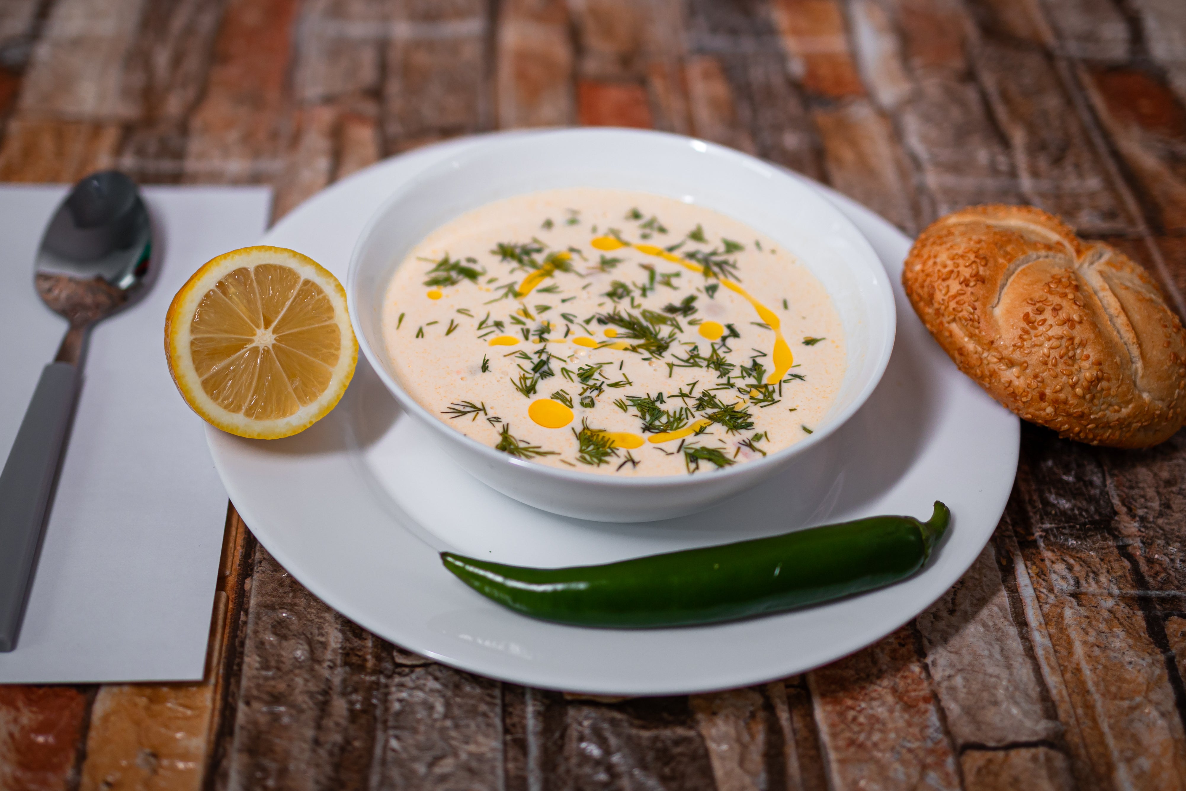 Ciorba de pui a la Grec